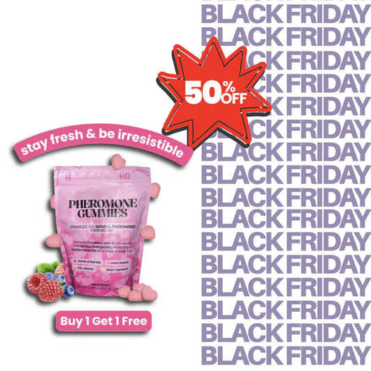 Pheromone Gummies - Enhances Your Natural Pheromones from Within - Become Irresistible, Inspire Attraction & Boost Confidence - Mixed Berry Flavor, 60 Count - 30 Day Supply