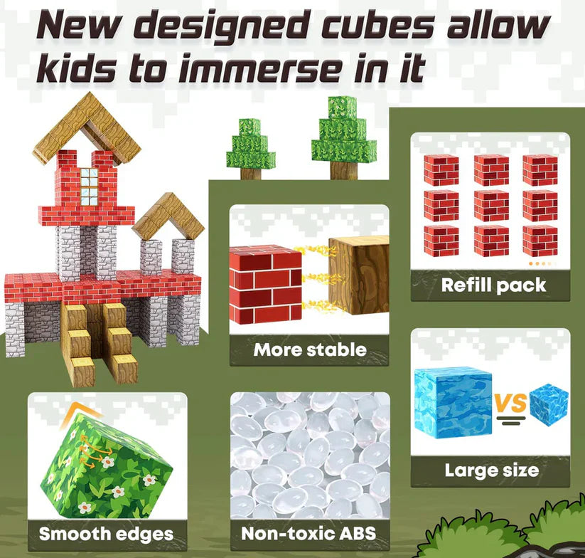 Magnetic Imagination Blocks for Kids