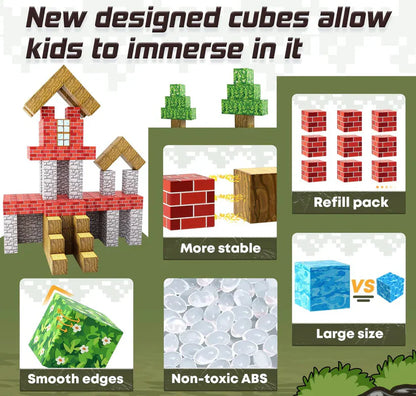 Magnetic Imagination Blocks for Kids